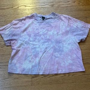 Wild Fable Pink & Purple Cropped T-Shirt S